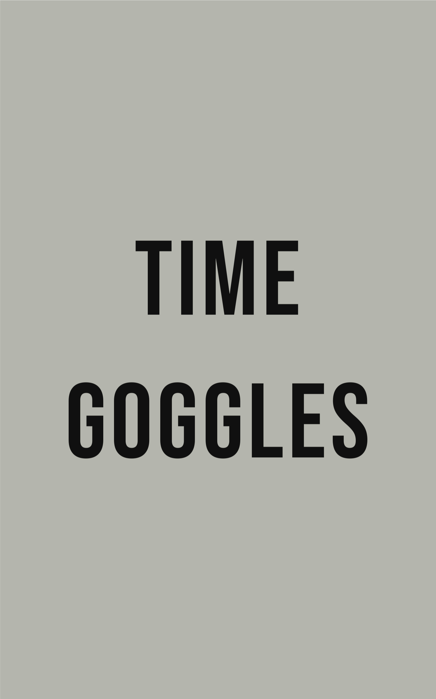 Placeholder cover image for Time Goggles screenplay
